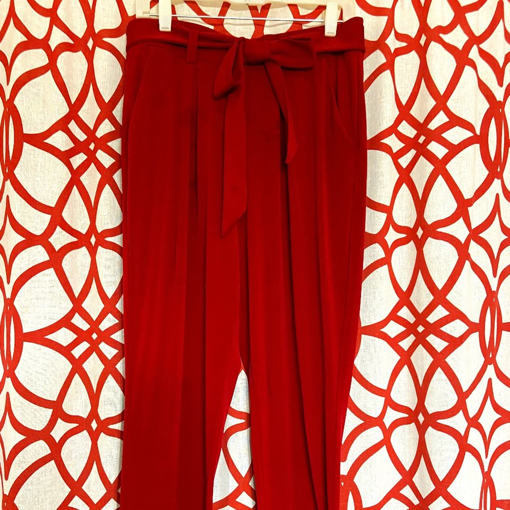 Express Super Soft and Stretchy High Waist Tie Ankle Pant